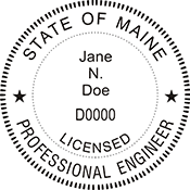 Order your Maine Professional Seal Stamps Today. Fast Shipping