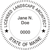 Order your Maine Architect Seal Stamps Today. Fast Shipping