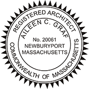 Order your Architect Seal Stamps for Massachusetts Today. Fast Shipping