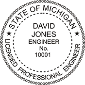 Order your Michigan Engineer Stamps and Seals Today. Fast Shipping