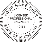 Order your Minnesota Engineer Stamps and Seals Today. Fast Shipping