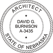 Order your Nebraska Architect Stamps and Seals Today. Fast Shipping