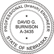 Order your Nebraska Engineer Stamps and Seals Today. Fast Shipping