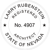 Order your Nevada Architect Stamps and Seals Today. Fast Shipping