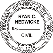Order your Nevada Engineer Stamps and Seals Today. Fast Shipping