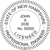 Order your NH Engineer Stamps and Seals Today. Fast Shipping