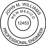 Order your New Mexico Engineer Stamps and Architects Today. Fast Shipping