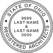Order your Ohio Architect Stamps and Seals Today. Fast Shipping