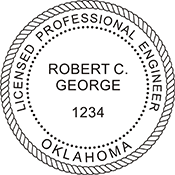 Order your Oklahoma Engineer Stamps and Seals Today. Fast Shipping