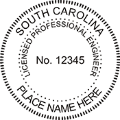 Quality South Carolina Engineer Stamp. X Stamper is a customized pre-inked rubber stamp. Fast Shipping