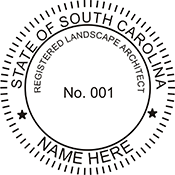 Order your SC Landscape Architect Stamps and Seals Today. Fast Shipping