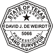 Quality Texas Land Surveyor Stamp. X Stamper is a customized pre-inked rubber stamp. Fast Shipping