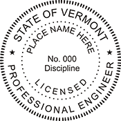 Quality Vermont Engineer Stamps. X Stamper is a customized pre-inked rubber stamp. Fast Shipping