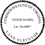Order your VA Land Surveyor Stamps Today. Fast Shipping