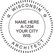 Select your Professional Designation and then select the embossing seal. Professional, Seal, Embosser, Desk Seal.