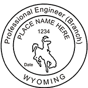 Order your Wyoming Engineer Stamps and Seals Today. Fast Shipping