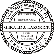 Select your Professional Seal Designation and then select the embossing seal. Professional, Seal, Embosser, Desk Seal.