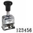 Fast& friendly service! This is a 6-band, 7 action Automatic, Self-Inking number stamp. It operates on consecutive, duplicates, triplicates or repeat documents.