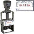 40312 - Self-Inking Steel Message Date Stamp "PAID" 