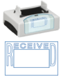 Xstamper Stock Impression Frame - This Impression Frame can be purchased to make your Xstamper VersaDater a brand new stamp! Great for offices, and personal use. Impression copy prints in Blue ink.Impression Dimensions: 1-5/16" x 2-1/8".Laser engraved