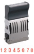 Fast& friendly service! Numbers 1 thru 99999999 plus symbols. This 8-band number stamp can be easily changed with a turn of the dial. Use Xstamper Red Refill ink only.