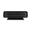 The designer desk holder (frame only) holds your existing name plate  and sits nicely on a desk or counter top. | It comes in four colors--black, almond, gray and brown. :