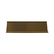 The aluminum double-sided name plate holder is a great base to add to your existing name plate: It comes in two colors- gold and silver and looks great sitting on a counter top or on an executives desk |
