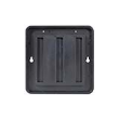 The Designer Wall Holders look great when hung  on the wall of your cubicle or office. : Your name and title will be clearly visible. It comes in four colors: brown, black, gray and almond.
