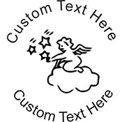 Angel-1 Embossing Seal. Choose your mount and view your custom text in a live preview. Find all your custom embossing needs at xstampers.com