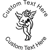 Angel-2 Embossing Seal. Choose your mount and view your custom text in a live preview. Find all your custom embossing needs at xstampers.com