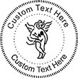 Angel-2 Embossing Seal. Choose your mount and view your custom text in a live preview. Find all your custom embossing needs at xstampers.com
