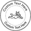 Angel-3 Embossing Seal. Choose your mount and view your custom text in a live preview. Find all your custom embossing needs at xstampers.com