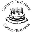 Birthday Cake Embossing Seal. Choose your mount and view your custom text in a live preview. Find all your custom embossing needs at xstampers.com