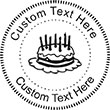 Birthday Cake Embossing Seal. Choose your mount and view your custom text in a live preview. Find all your custom embossing needs at xstampers.com