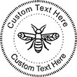 Bee-1 Embossing Seal. Choose your mount and view your custom text in a live preview. Find all your custom embossing needs at xstampers.com