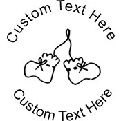 Booties Embossing Seal. Choose your mount and view your custom text in a live preview. Find all your custom embossing needs at xstampers.com