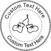 Booties Embossing Seal. Choose your mount and view your custom text in a live preview. Find all your custom embossing needs at xstampers.com