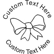 Bow Embossing Seal. Choose your mount and view your custom text in a live preview. Find all your custom embossing needs at xstampers.com