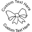 Bow Embossing Seal. Choose your mount and view your custom text in a live preview. Find all your custom embossing needs at xstampers.com