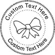 Bow Embossing Seal. Choose your mount and view your custom text in a live preview. Find all your custom embossing needs at xstampers.com
