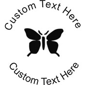 Butterfly Embossing Seal. Choose your mount and view your custom text in a live preview. Find all your custom embossing needs at xstampers.com