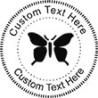 Butterfly Embossing Seal. Choose your mount and view your custom text in a live preview. Find all your custom embossing needs at xstampers.com