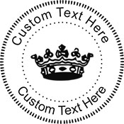 Crown-3 Embossing Seal. Choose your mount and view your custom text in a live preview. Find all your custom embossing needs at xstampers.com