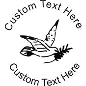 Dove-2 Embossing Seal. Choose your mount and view your custom text in a live preview. Find all your custom embossing needs at xstampers.com