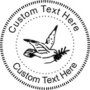 Dove-2 Embossing Seal. Choose your mount and view your custom text in a live preview. Find all your custom embossing needs at xstampers.com