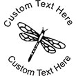Dragonfly-2 Embossing Seal. Choose your mount and view your custom text in a live preview. Find all your custom embossing needs at xstampers.com