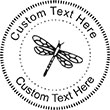Dragonfly-2 Embossing Seal. Choose your mount and view your custom text in a live preview. Find all your custom embossing needs at xstampers.com