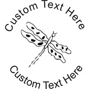 Dragonfly Embossing Seal. Choose your mount and view your custom text in a live preview. Find all your custom embossing needs at xstampers.com