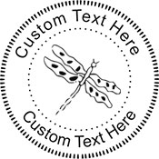 Dragonfly Embossing Seal. Choose your mount and view your custom text in a live preview. Find all your custom embossing needs at xstampers.com