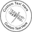 Dragonfly Embossing Seal. Choose your mount and view your custom text in a live preview. Find all your custom embossing needs at xstampers.com